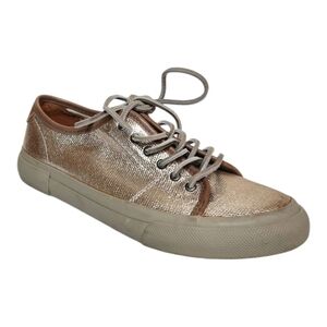 Frye Metallic Gold Low-Top Sneakers